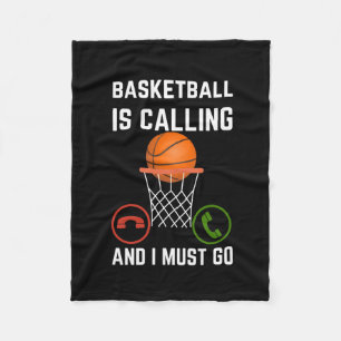 Basketball ruft und ich muss gehen1 fleecedecke