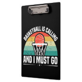 Basketball ruft und ich muss gehen klemmbrett (Links)