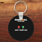 Basketball ruft und ich muss gehen schlüsselanhänger (Vorderseite)