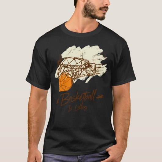 Basketball ruft und ich muss gehen T-Shirt (Vorderseite)