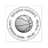 Basketball-Rundadresse Permastempel (Design)