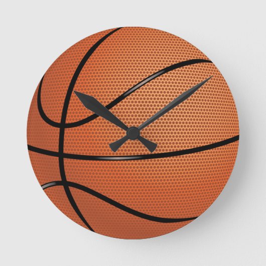 Basketball Runde Wanduhr (Vorderseite)