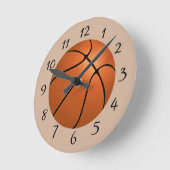 Basketball Runde Wanduhr (Winkel)