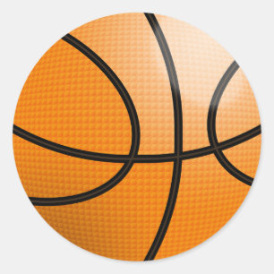 Basketball Runder Aufkleber