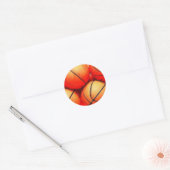 Basketball Runder Aufkleber (Umschlag)