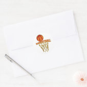 Basketball Runder Aufkleber (Umschlag)