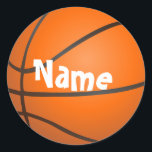Basketball Runder Aufkleber<br><div class="desc">Destiny's Destiny Shops</div>