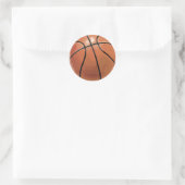 Basketball Runder Aufkleber (Tasche)