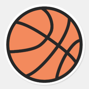 Basketball Runder Aufkleber
