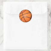 Basketball Runder Aufkleber (Tasche)