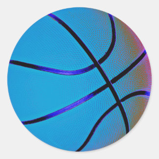 Basketball Runder Aufkleber