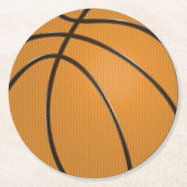 Basketball Runder Plastik Untersetzer (Vorderseite)