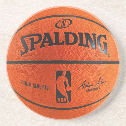 Basketball Sandstein Untersetzer (Vorne)