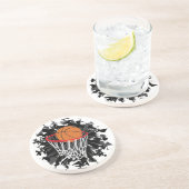 Basketball Sandstein Untersetzer (Seite)