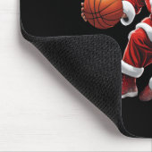 Basketball Santa Slam Dunk Ugly Weihnachten Mousepad (Ecke)