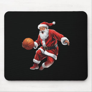 Basketball Santa Slam Dunk Ugly Weihnachten Mousepad