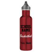 Basketball - Schaffen Sie Ihren Schulgeist Edelstahlflasche (Rechts)