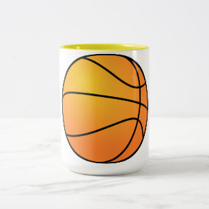 Basketball-Schicksal trägt Freizeit zur Schau Zweifarbige Tasse