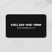 Basketball-Schiedsrichter-Agent Visitenkarte (Rückseite)