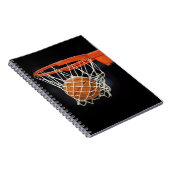 Basketball Schlicht Modernes Notebook Notizblock (Rechte Seite)
