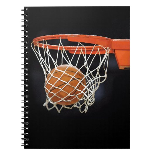 Basketball Schlicht Modernes Notebook Notizblock (Vorderseite)