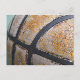 Basketball-Schließung abgenutzt Postkarte