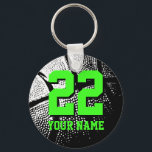 Basketball Schlüsselanhänger Geschenkidee für Jung<br><div class="desc">Personalisierter neongrüner Basketball-Schlüsselanhänger mit Neon-Zahl auf Jersey. Sportliche Geschenk unter 5$ für Männer / Typ, Frauen / Damen und Kinder. Personalisierbar mit lustigem Zitat, Slogan, Monogramm, Name oder High School Teamname. Coole Geschenkidee für Basketballspieler, Teamkollegen und Fans. Niedliche Geburtstag Gastgeschenk für Senioren, Jugendliche oder Jugendtrainer mit kleinen Liga Jungs und...</div>