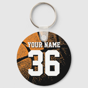 Basketball-Schlüsselanhänger mit eigener Jersey-Nu Schlüsselanhänger