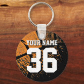 Basketball-Schlüsselanhänger mit eigener Jersey-Nu Schlüsselanhänger (Vorderseite)