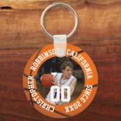 Basketball-Schlüsselanhänger mit Foto- und Spieler Schlüsselanhänger (Vorderseite)
