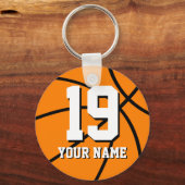 Basketball-Schlüsselanhänger | Personalisierte Bez Schlüsselanhänger (Vorderseite)