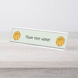 Basketball Schreibtischnamensplakette