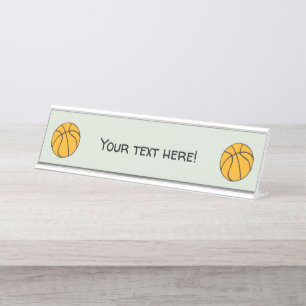 Basketball Schreibtischnamensplakette