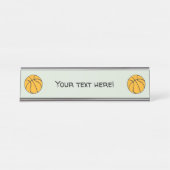 Basketball Schreibtischnamensplakette (Vorderseite )