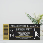 Basketball Schuhkarton Etikett Geburtstagsparty Einladung (Stehend Vorderseite)