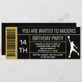 Basketball Schuhkarton Etikett Geburtstagsparty Einladung (Vorne/Hinten)