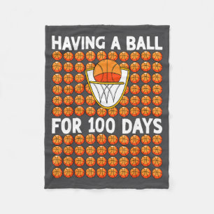 Basketball Schulzeit 100 Tage Schule 100. Fleecedecke