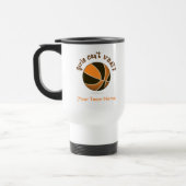 Basketball - Schwarz/Orange Reisebecher (Links)
