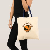 Basketball - Schwarz/Orange Tragetasche (Vorderseite (Produkt))