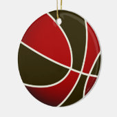 Basketball - Schwarz/Rot Keramikornament (Links)