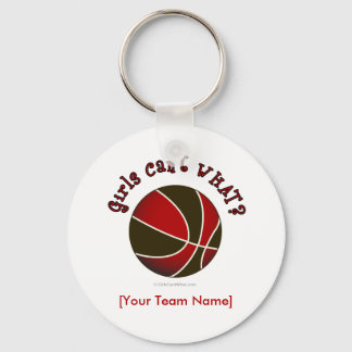 Basketball - Schwarz/Rot Schlüsselanhänger