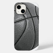 Basketball Schwarz/Weiß Case-Mate iPhone Hülle (Rückseite)