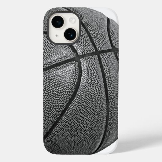 Basketball Schwarz/Weiß Case-Mate iPhone Hülle (Rückseite)