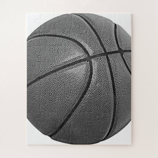 Basketball Schwarz/Weiß Puzzle (Vertikal)