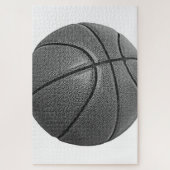 Basketball Schwarz/Weiß Puzzle (Vertikal)