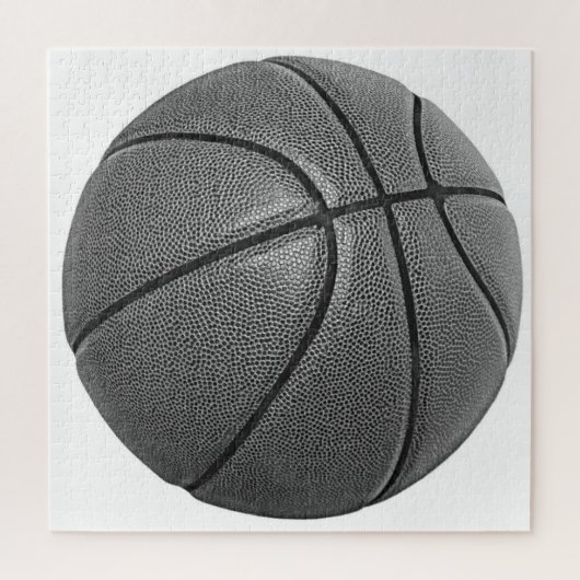 Basketball Schwarz/Weiß Puzzle (Vertikal)