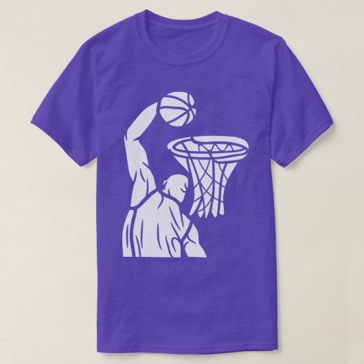 Basketball Schwarz-Weiß T-Shirt (Design vorne)