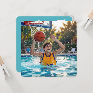 Basketball Schwimmbad Geburtstagsfeier Einladung