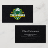 Basketball Seattle Supersonics Jersey Color Visitenkarte (Vorne/Hinten)