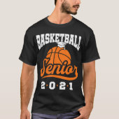 Basketball Senior 2021 Abschluss Night Class 2 T-Shirt (Vorderseite)